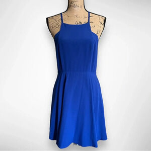 LULUS Call To Charms Royal Blue Skater Dress Medium | EUC‎